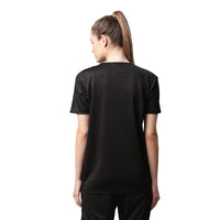 Mack Jonney Dryfit Solid Black T-shirt for Women
