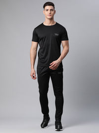 Mack Jonney Dryfit Solid Black Tracksuit for Men