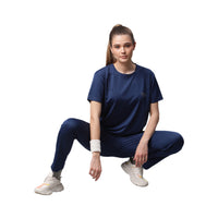 Mack Jonney Dryfit Solid Blue Tracksuit for Women