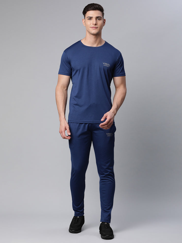 Mack Jonney Dryfit Solid Blue Tracksuit for Men