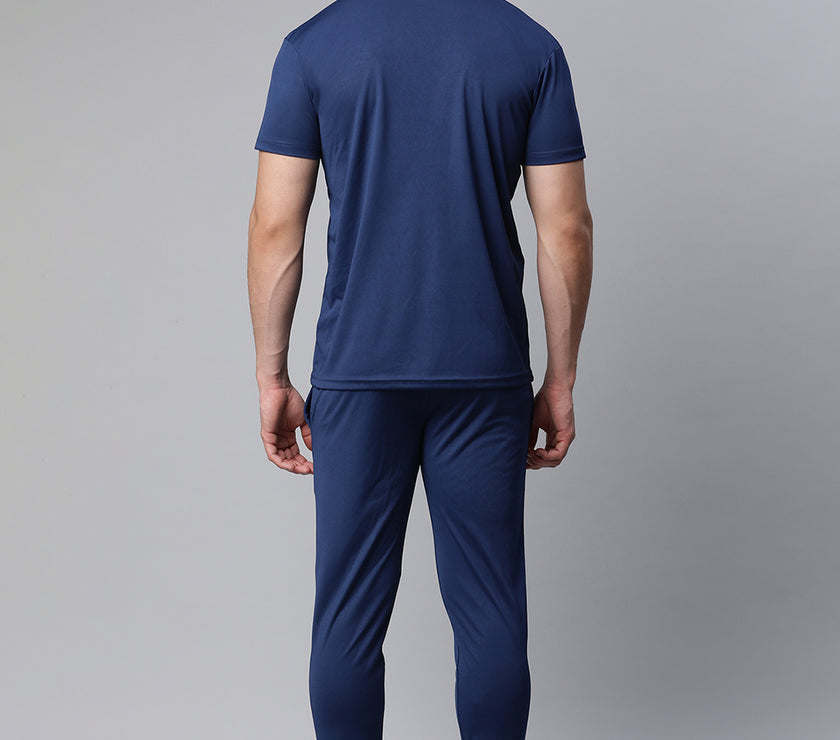 Mack Jonney Dryfit Solid Blue Tracksuit for Men