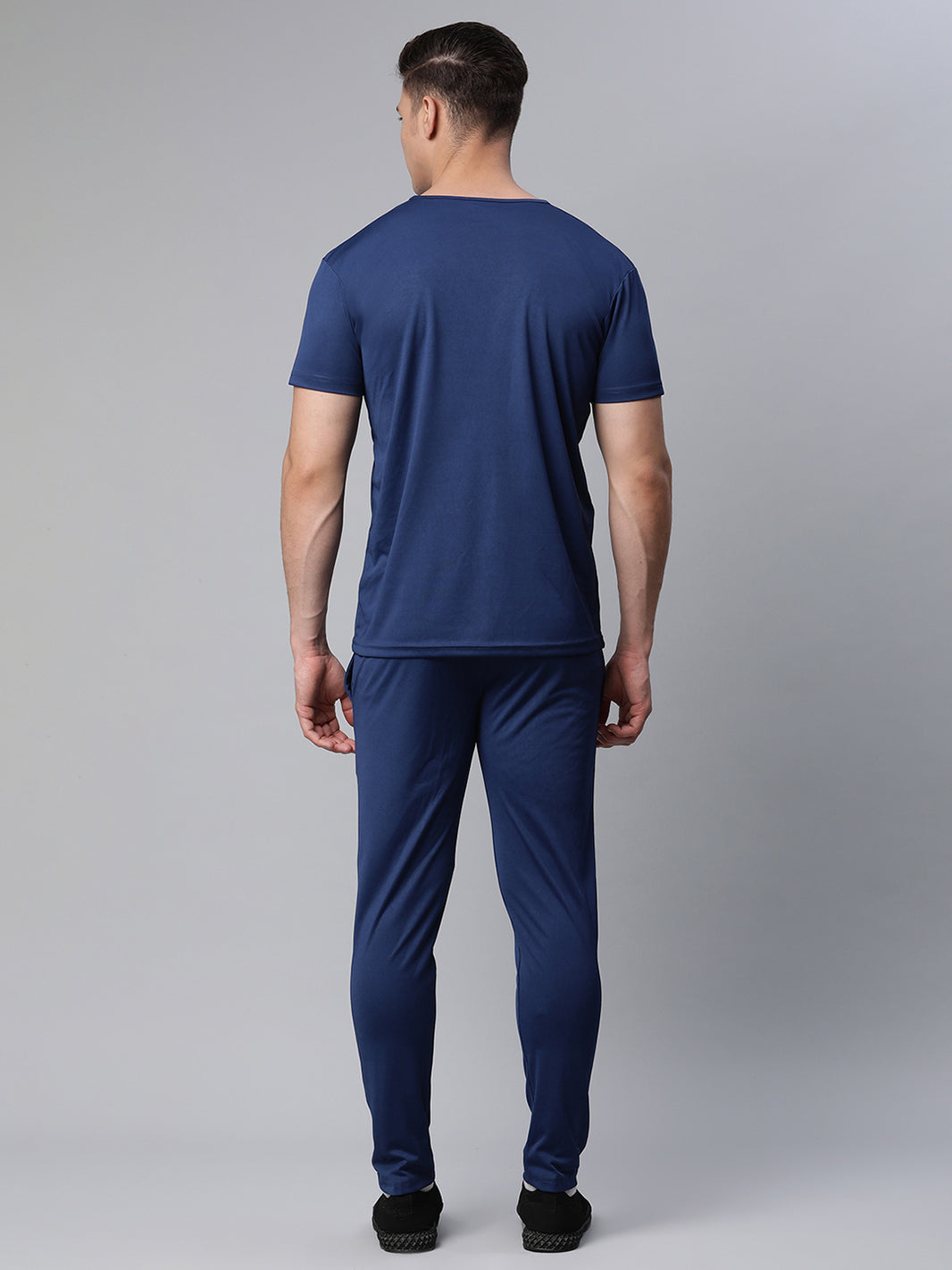 Mack Jonney Dryfit Solid Blue Tracksuit for Men