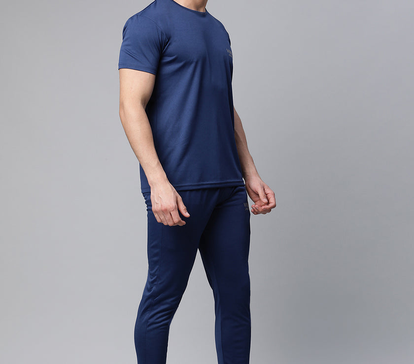Mack Jonney Dryfit Solid Blue Tracksuit for Men
