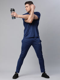 Mack Jonney Dryfit Solid Blue Tracksuit for Men
