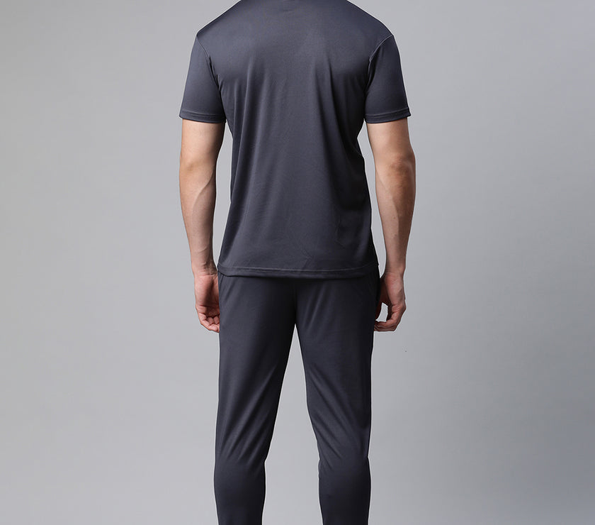 Mack Jonney Dryfit Solid Grey Tracksuit for Men