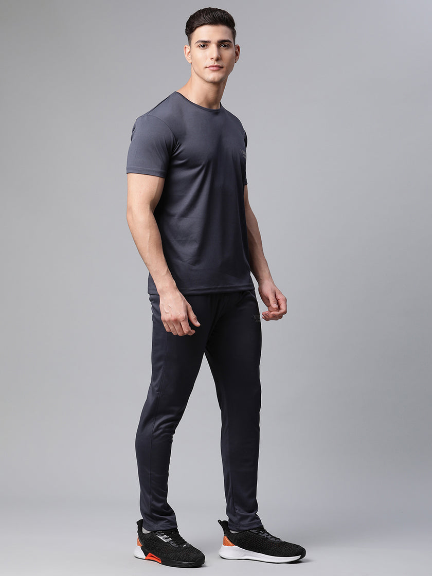 Mack Jonney Dryfit Solid Grey Tracksuit for Men