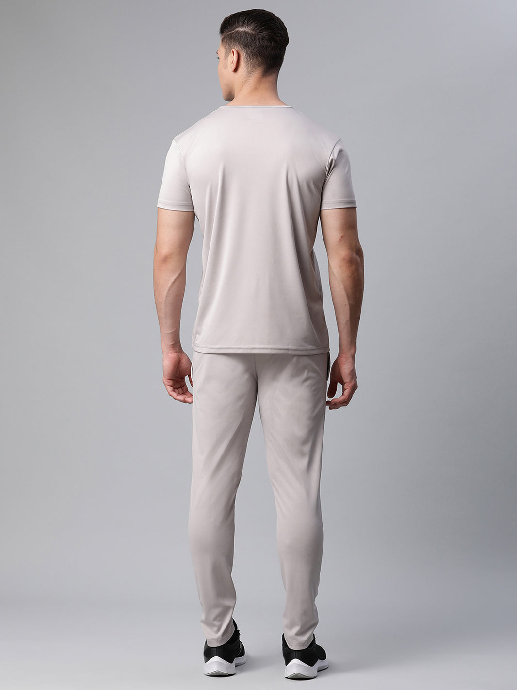 Mack Jonney Dryfit Solid Light Grey Tracksuit for Men