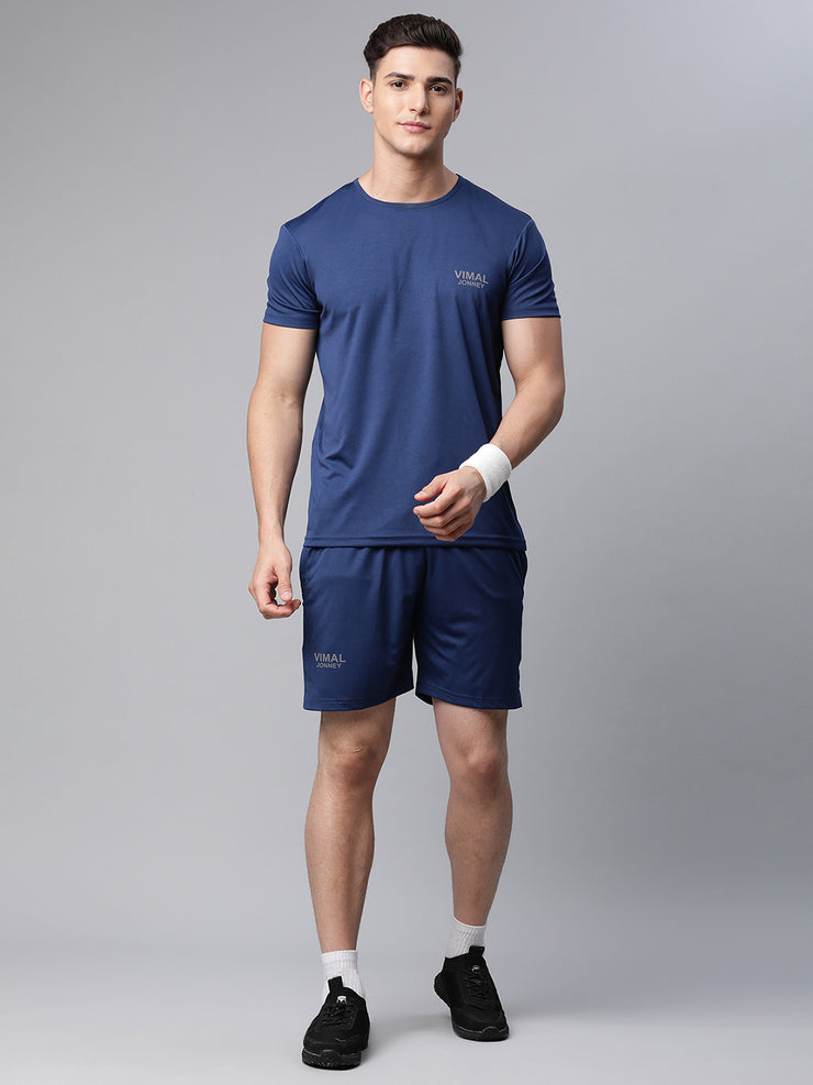 Mack Jonney Dryfit Solid Blue Tracksuit for Men