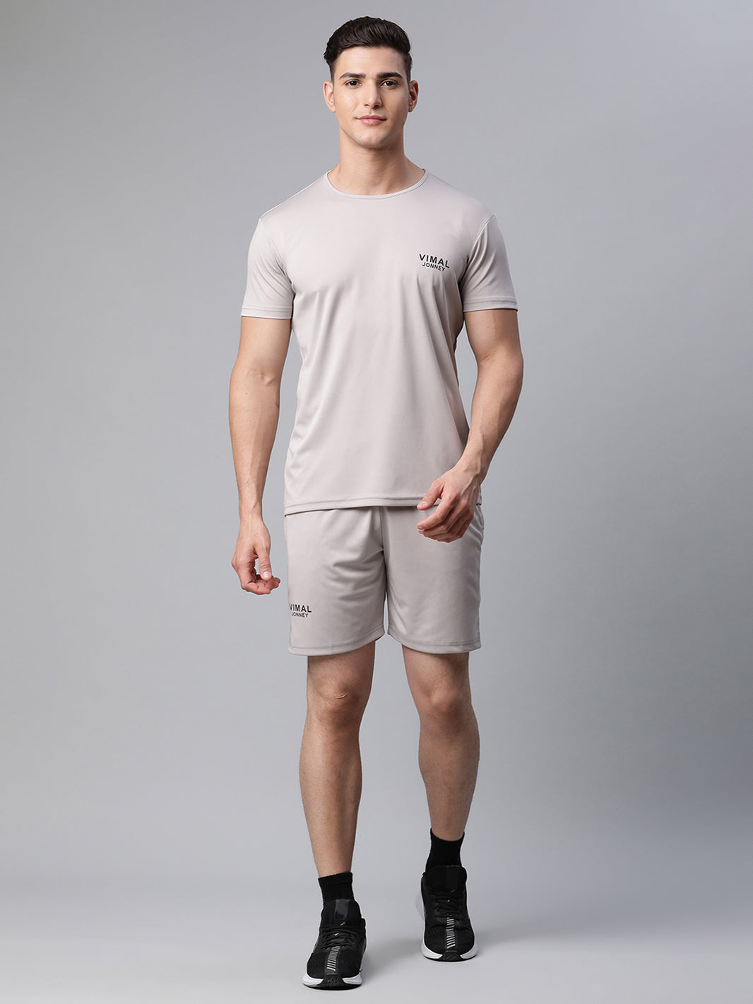 Mack Jonney Dryfit Solid Light Grey Tracksuit for Men