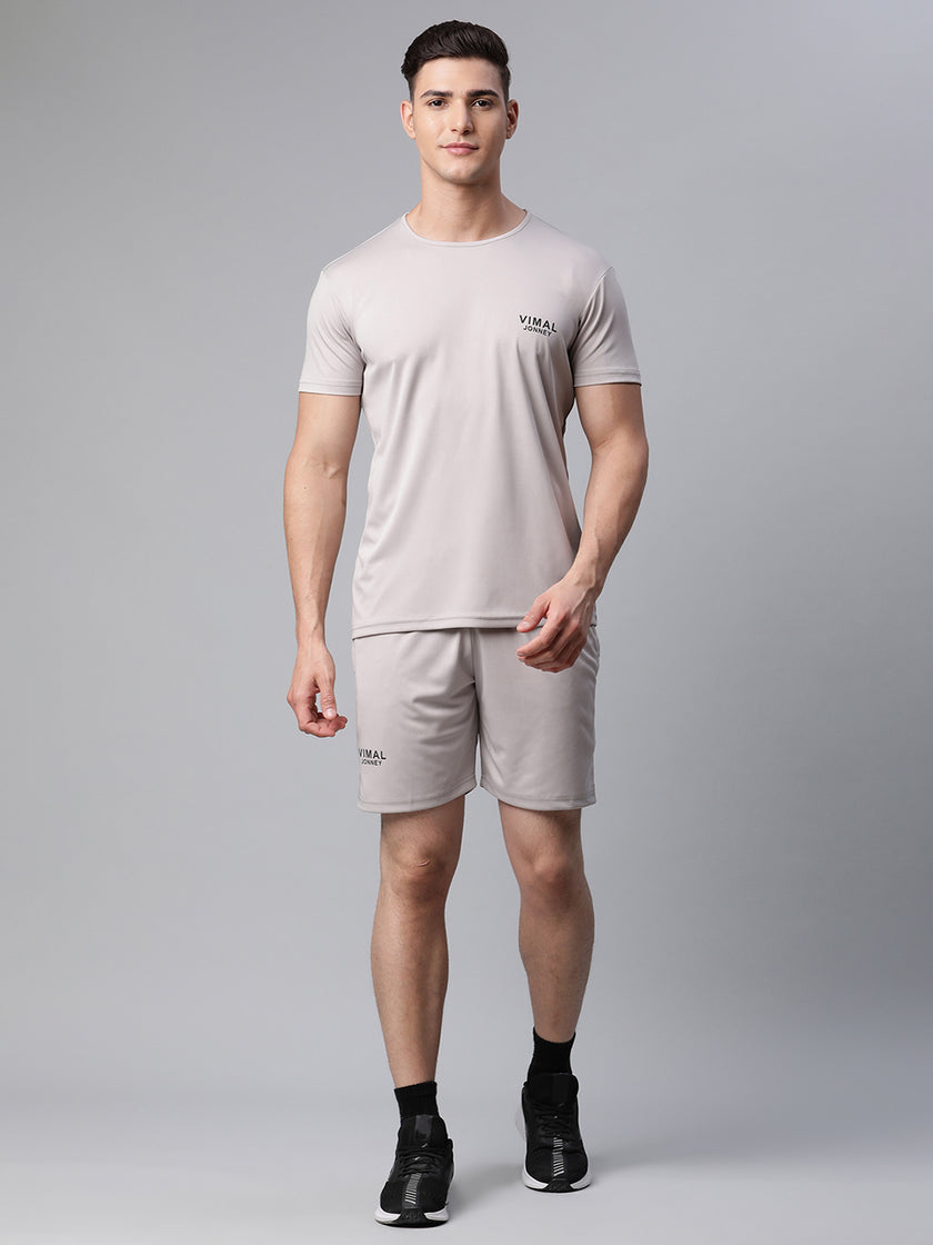 Mack Jonney Dryfit Solid Light Grey Tracksuit for Men