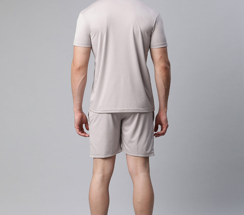 Mack Jonney Dryfit Solid Light Grey Tracksuit for Men