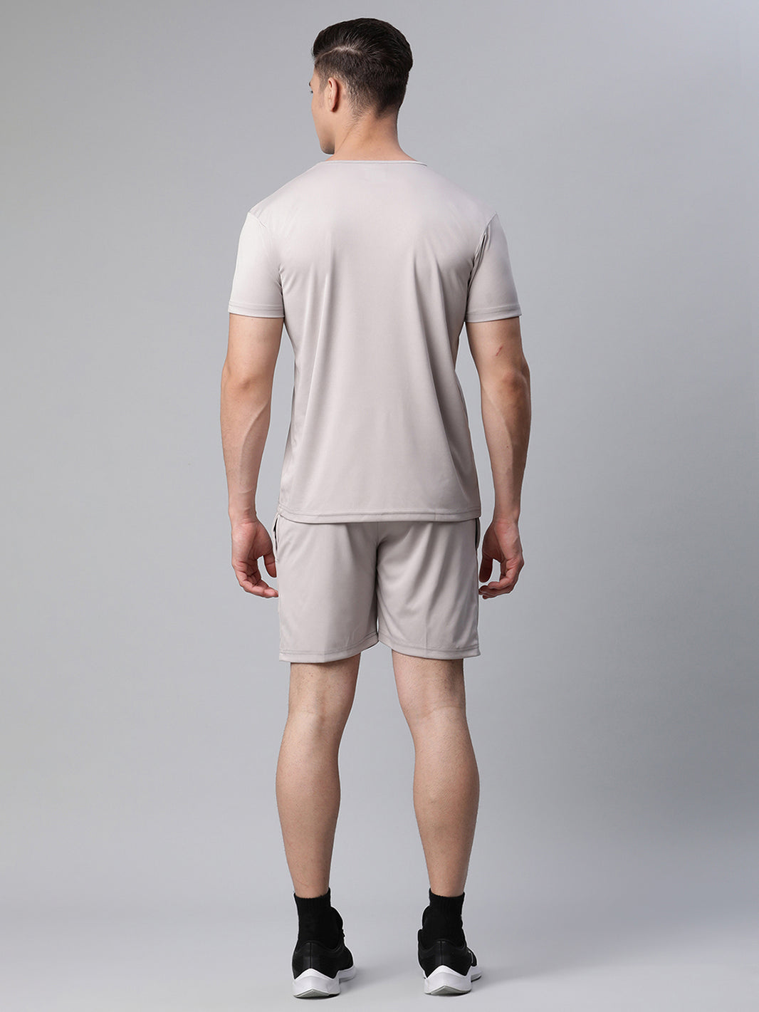 Mack Jonney Dryfit Solid Light Grey Tracksuit for Men