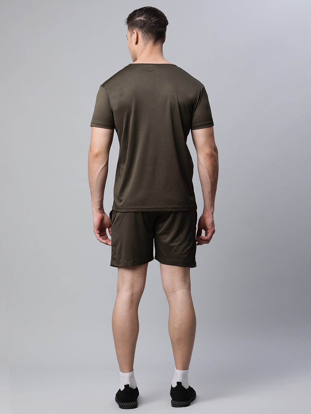 Mack Jonney Dryfit Solid Olive Tracksuit for Men