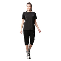 Mack Jonney Dryfit Solid Black Tracksuit for Women