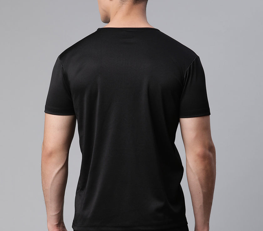 Mack Jonney Dryfit Solid Black Tracksuit for Men