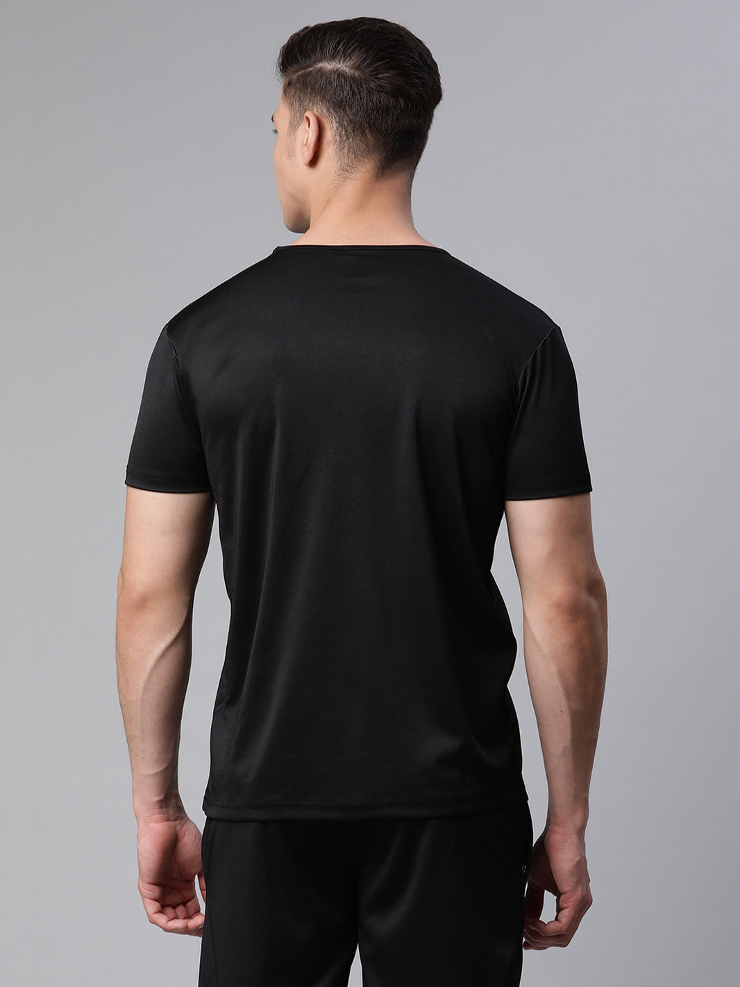 Mack Jonney Dryfit Solid Black Tracksuit for Men