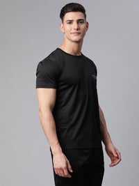 Mack Jonney Dryfit Solid Black Tracksuit for Men