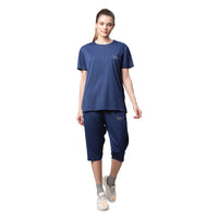 Mack Jonney Dryfit Solid Blue Tracksuit for Women