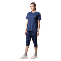 Mack Jonney Dryfit Solid Blue Tracksuit for Women