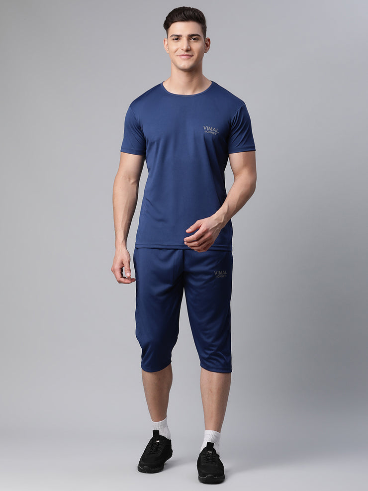 Mack Jonney Dryfit Solid Blue Tracksuit for Men