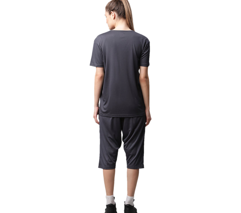 Mack Jonney Dryfit Solid Grey Tracksuit for Women