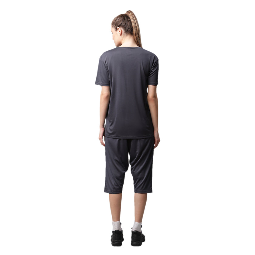 Mack Jonney Dryfit Solid Grey Tracksuit for Women