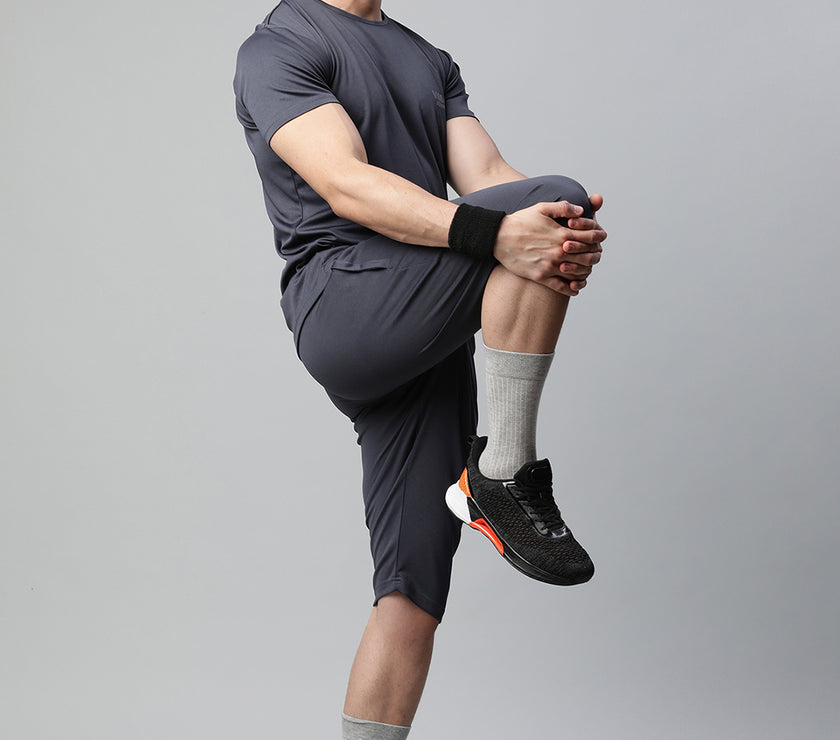 Mack Jonney Dryfit Solid Grey Tracksuit for Men