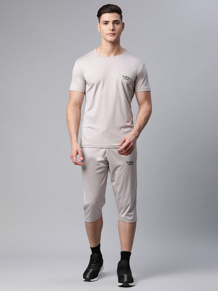 Mack Jonney Dryfit Solid Light Grey Tracksuit for Men