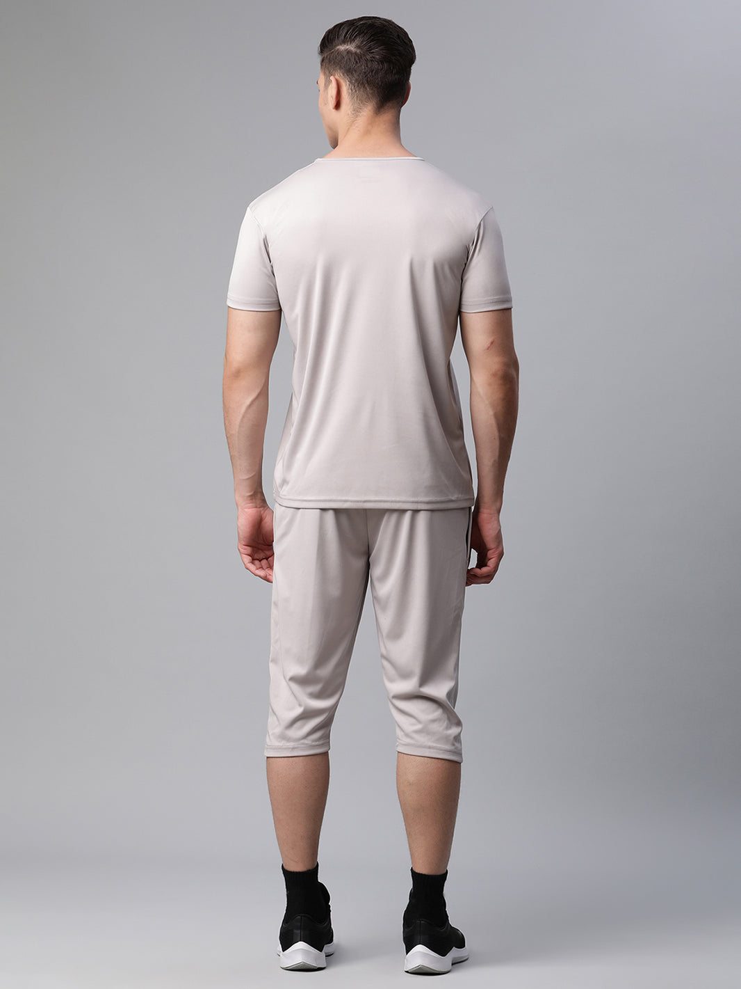 Mack Jonney Dryfit Solid Light Grey Tracksuit for Men
