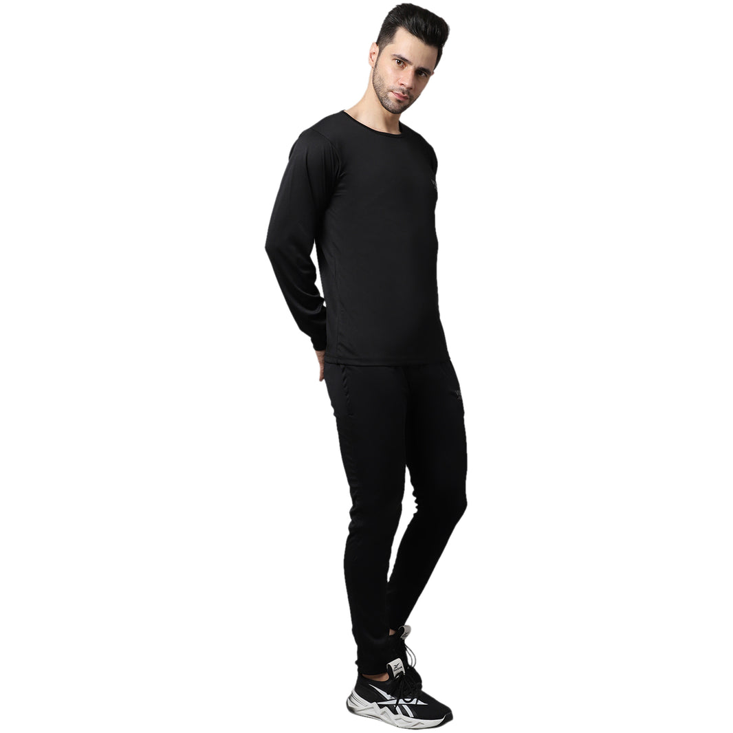 Mack Jonney Dryfit Lycra Black Tracksuit for Men