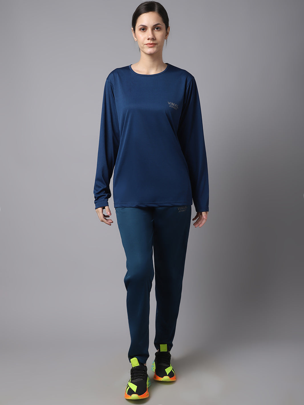 Mack Jonney Dryfit Lycra Blue Tracksuit for Women