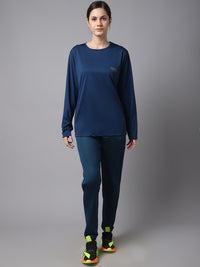 Mack Jonney Dryfit Lycra Blue Tracksuit for Women