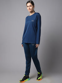 Mack Jonney Dryfit Lycra Blue Tracksuit for Women