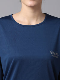 Mack Jonney Dryfit Lycra Blue Tracksuit for Women