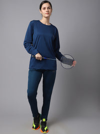 Mack Jonney Dryfit Lycra Blue Tracksuit for Women