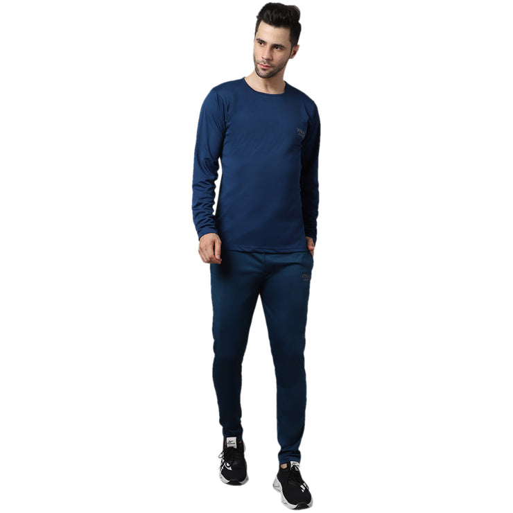 Mack Jonney Dryfit Lycra Blue Tracksuit for Men