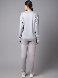 Mack Jonney Dryfit Lycra Light Grey Tracksuit for Women