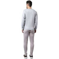Mack Jonney Dryfit Lycra Light Grey Tracksuit for Men
