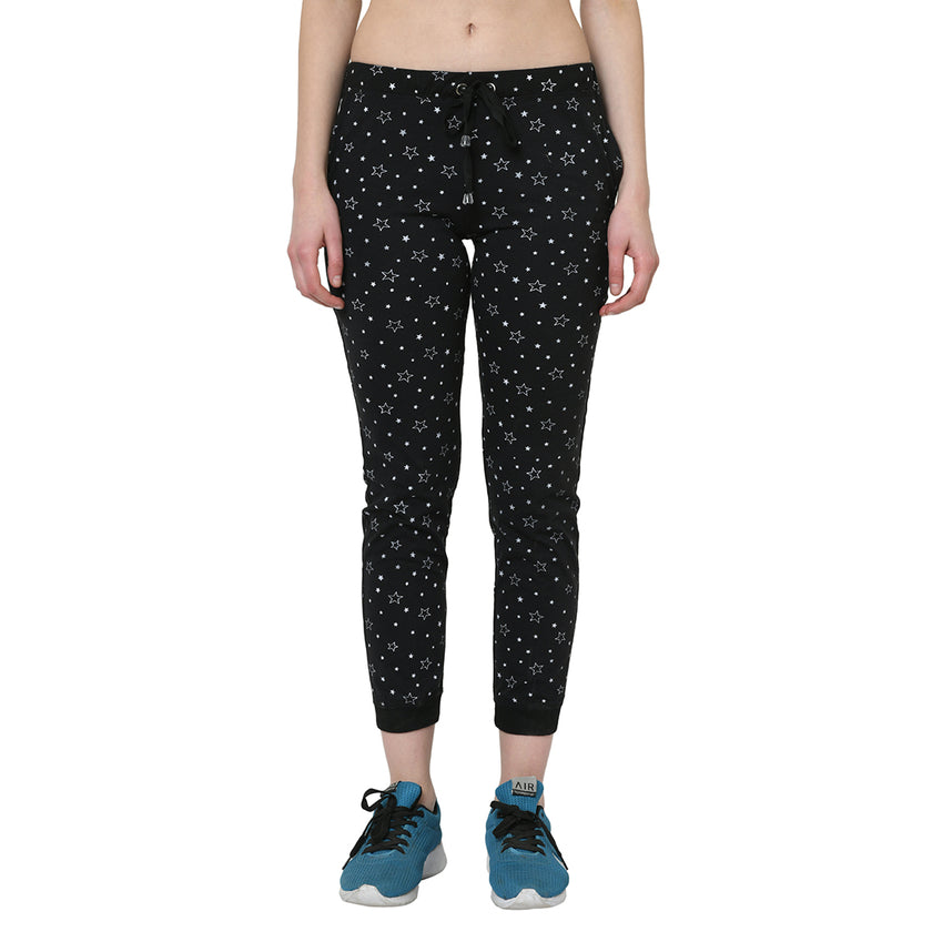 Mack Jonney Black Trackpant For Women's