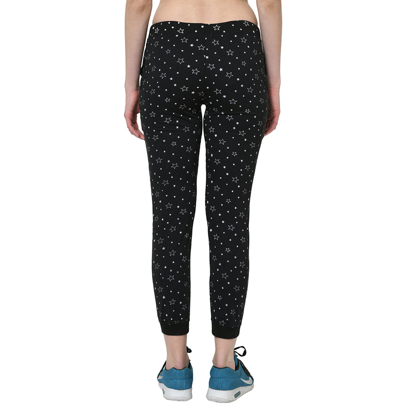 Mack Jonney Black Trackpant For Women's