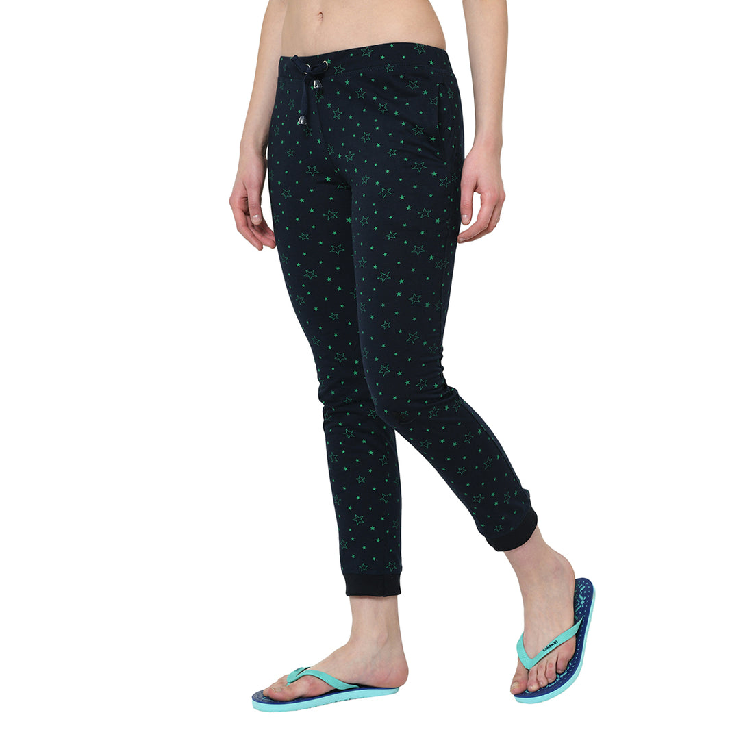 Mack Jonney Blue Trackpant For Women's