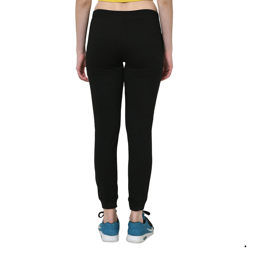 Mack Jonney Black Trackpant For Women's