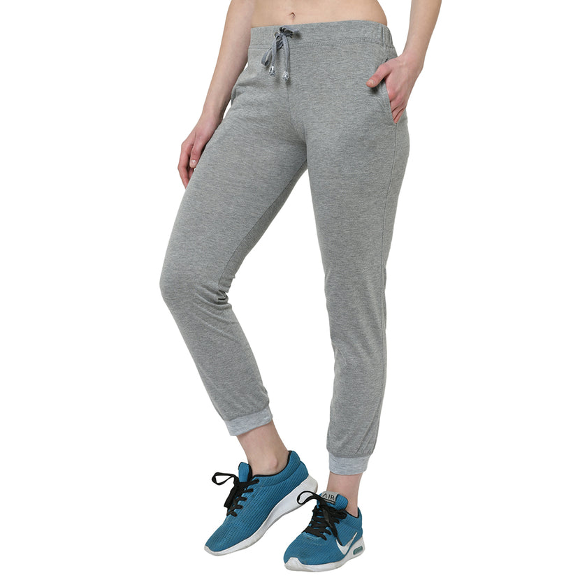 Mack Jonney Silver Trackpant For Women's