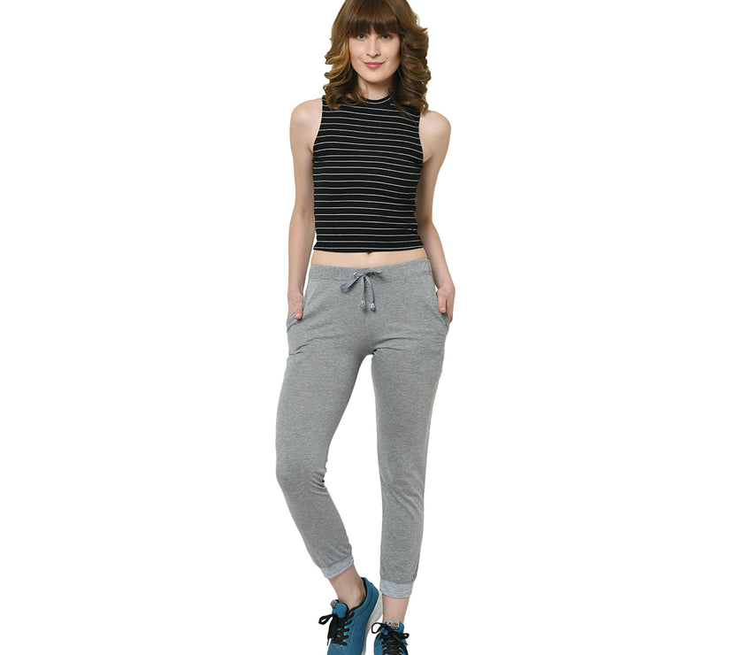 Mack Jonney Silver Trackpant For Women's