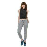 Mack Jonney Silver Trackpant For Women's