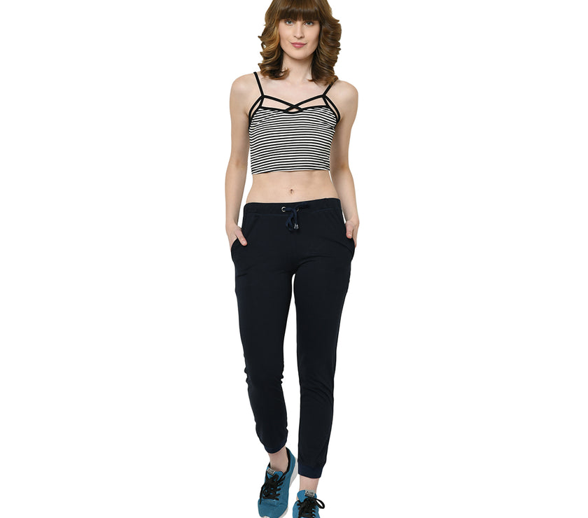 Mack Jonney Blue Trackpant For Women's