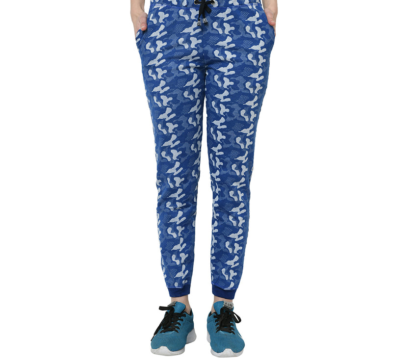 Mack Jonney Dark Blue Trackpant For Women's