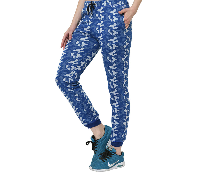 Mack Jonney Dark Blue Trackpant For Women's
