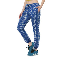 Mack Jonney Dark Blue Trackpant For Women's