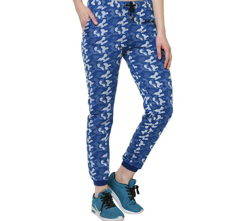 Mack Jonney Dark Blue Trackpant For Women's